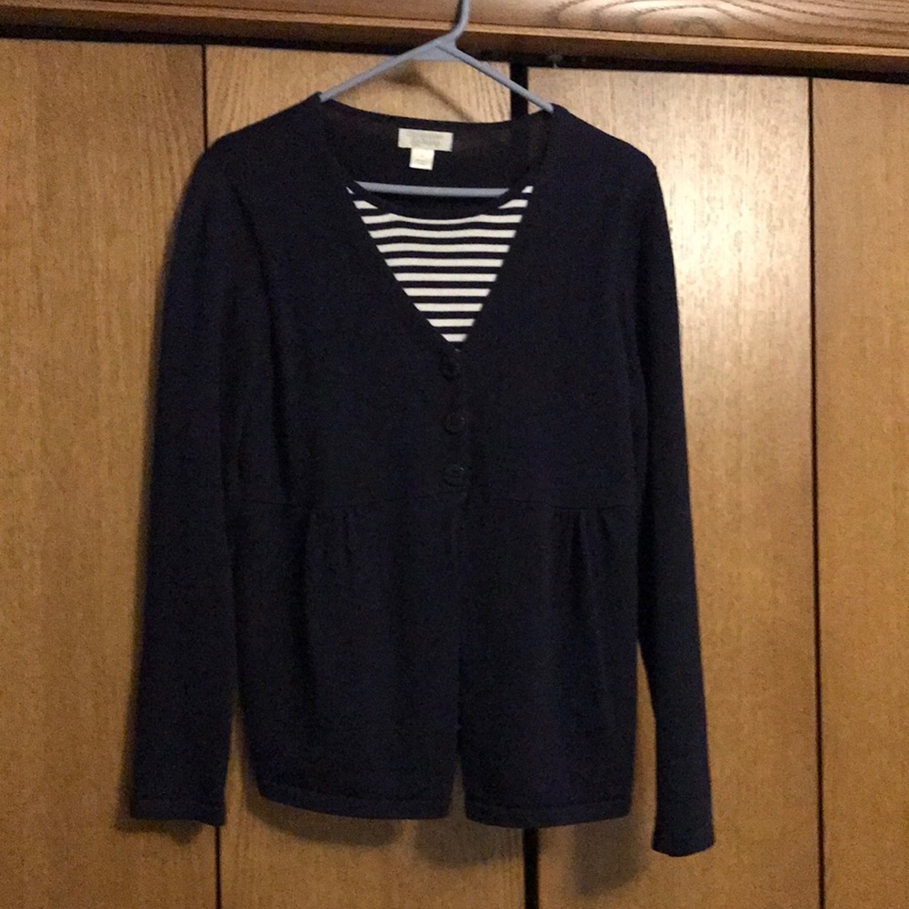 Christopher & Banks Navy Sweater Size Medium